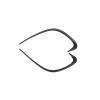 ZghUSA Auto Front Side Bumper Air Knife for Mercedes CLA-Class CLA200 220 250 260 2016-2019 Car Front Wind Knife Durable Wear-Resistant Front Bumper Spoiler, Carbon Fiber view 1