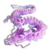 35.4in Large 3D Printed Dragon Toy with Gift Box - Flexible Articulated Dragon Action Figure for Creative Play or Desk Decor Display - Unique Gift for Kids & Stress Relief Toys Adults (Crystal Purple) view 2