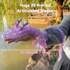 35.4in Large 3D Printed Dragon Toy with Gift Box - Flexible Articulated Dragon Action Figure for Creative Play or Desk Decor Display - Unique Gift for Kids & Stress Relief Toys Adults (Crystal Purple) view 4