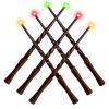 EZVYAO Light Up Magic Wizard Wand with 4 Color Lightings & Sounds - 6 Pack Illuminating Witch Toy Wands for Kids Party Cosplay, Trunk view 1