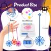 30 Pcs Sticky Spider Web Sticky Hands for Kids Bulk Halloween Party Favors Decorations,Spider Webs for Classroom Prizes,Kids' Halloween Goodie Bags Stuffers Pinata Stuffers Small Toys for Boys Girl view 3