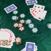 SmoothNovelty 49" Green Velvet Poker Table Cover for Mahjong, Card Games, Noise Reducing, Slip Prevention, Smooth Fabric Round Table Tablecloth for Board and Dice Games view 2