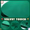 SmoothNovelty 49" Green Velvet Poker Table Cover for Mahjong, Card Games, Noise Reducing, Slip Prevention, Smooth Fabric Round Table Tablecloth for Board and Dice Games view 3