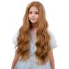 WAVELNM Strawberry Blonde Wigs for Kids Girls Dirty Blonde Curly Wavy Wig Child Blonde Middle Part Wig Kids Daily Halloween Cosplay Synthetic Wigs view 3
