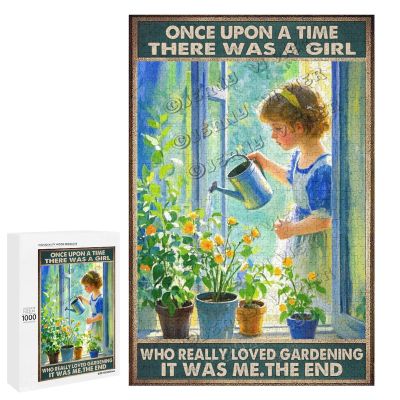 1000 pcs Garden Puzzle Who Really Loved Gardening Wooden Jigsaw for Mindful Hobby and Wall Display