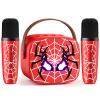 Mini Karaoke Machine for Kids, 2 Wireless Microphones with Bluetooth Portable Speaker & Dynamic LED, Kids Karaoke Machine for Girls Boys Ages 3-12+, Christmas/Birthday Gifts/Toys for Party & Playing view 1