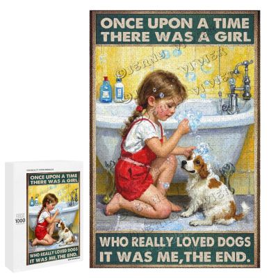 1000 pcs Wooden Jigsaw Puzzle  Who Really Loved Dogs  Whimsical Dog-Themed Puzzle for Adults, Perfect for Relaxation