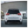Compatible for Jeep Grand Cherokee Rear Roof Mid Spoiler Trunk Wing Lip Glossy Black Carbon Fiber Look by ABS Body Kit Decoration 2013-2020(Roof and Mid) view 4