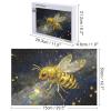 1000 pcs Puzzle Golden Abstract Bee Wooden Jigsaw for Adults Aesthetic Bee Art Puzzle for Wall Decor, Relaxing & Challenging Yet Fun 1000 Piece Puzzle for Adults view 2