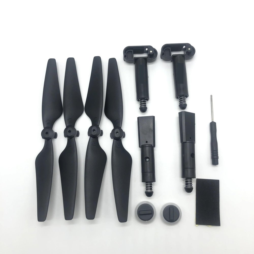 Accessories SJRC F22S /F22 4K PRO GPS Drone Spare Parts Arm Propeller Blade Guard Part Spring Landing Gear Kit(Black)