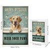 1000 pcs Wooden Puzzle Golden Retriever Wash Your Paws Funny and Relaxing Dog Puzzle for Adults Ideal Gift for Pet Parents and Home Decor Fans view 2