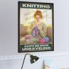 1000 pcs Wooden Jigsaw Puzzle for Adults - Knitting Because Murder is Wrong - Funny Yarn Puzzle for Crafters, Home Decor & Relaxing Brain Activity view 4