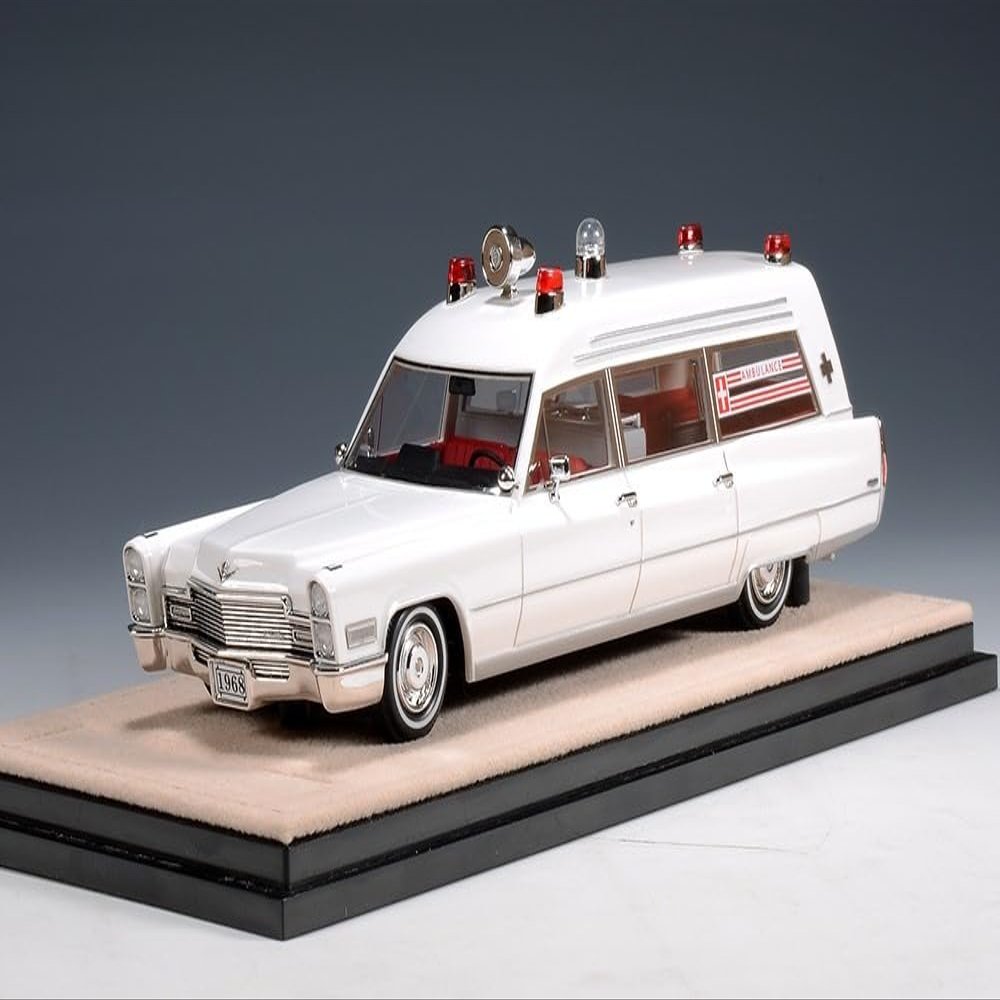 1968 Miller-Meteor Ambulance White in 1:43 Scale STM68801