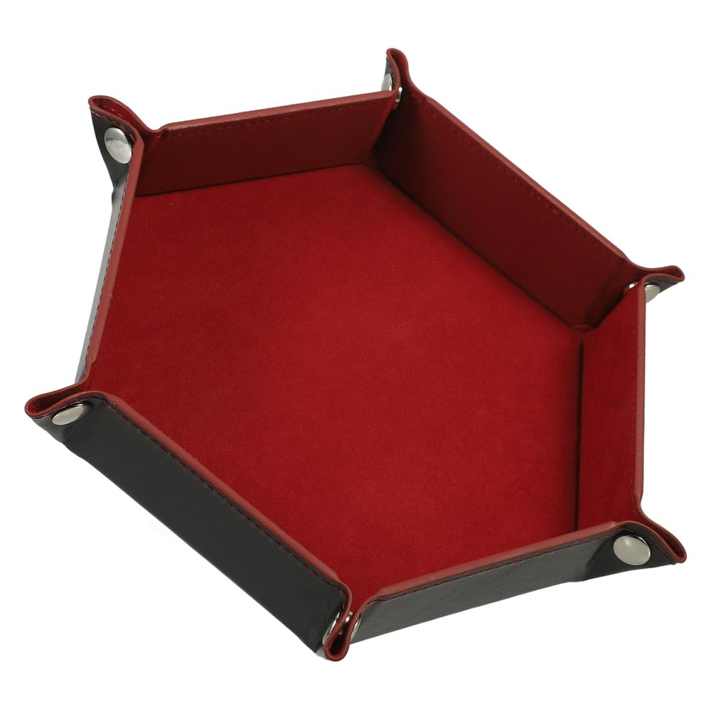 BESPORTBLE Dice Tray Storage Box Tabletop Dice Tray Party Supply Pu Flannel