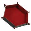 BESPORTBLE Dice Tray Storage Box Tabletop Dice Tray Party Supply Pu Flannel view 1