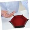 BESPORTBLE Dice Tray Storage Box Tabletop Dice Tray Party Supply Pu Flannel view 3