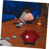 BESPORTBLE Dice Tray Storage Box Tabletop Dice Tray Party Supply Pu Flannel view 4