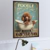 1000 pcs Wooden Jigsaw Puzzle  Cute Brown Poodle Wash Your Paws Design  Relaxing Hobby Gift for Dog Moms, Dads, and Animal Fans view 4