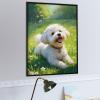 1000 pcs Jigsaw Puzzle  Bichon Frise on The Grass Wooden Puzzle for Adults  Relaxing, Calming Brain Activity and Dog Lover Gift view 4