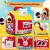 teytoy Baby Toys for Newborn 6-12 Months, Soft Barn with 6 Stuffed Farm Animals Playset for Toddlers Boys Girls 1-3 Years Baby Sensory Toys Birthday Easter Basket Stuffers Christmas Gifts view 3