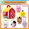 teytoy Baby Toys for Newborn 6-12 Months, Soft Barn with 6 Stuffed Farm Animals Playset for Toddlers Boys Girls 1-3 Years Baby Sensory Toys Birthday Easter Basket Stuffers Christmas Gifts view 4