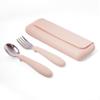 ASOMIC Premium 316 Stainless Steel Toddler Utensils with Silicone Handles & Travel Case, Kids Spoon & Fork Set for Toddler Self Feeding at Daycare, Preschool & School, BPA-Free, Dishwasher Safe view 1
