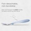 ASOMIC Premium 316 Stainless Steel Toddler Utensils with Silicone Handles & Travel Case, Kids Spoon & Fork Set for Toddler Self Feeding at Daycare, Preschool & School, BPA-Free, Dishwasher Safe view 3