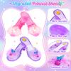 HAIMST Princess Dress Up Shoes Set, Girls Dress Up Toys, Jewelry Boutique Crown Necklace Earrings Rings Bracelet, Princess Dresses Role Pretend Play Gifts Princess Toys for Girls Aged 3 4 5 6 view 4