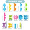 Yiklucg Unleash Creativity with 12 Unique Dino Molds Dough Toys Dough Accessories Set Whit 5 Bright Color Clays. Ideal as a Gift for Kids Aged 3-4-8 Years view 2