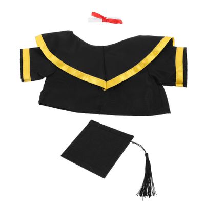 BRIGHTFUFU Graduation Bear Plush Outfit Set with Cap and Shawl Stuffed Animal Costume for Celebrating Graduations for Party Supplies and Souvenir Keepsakes