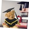 BRIGHTFUFU Graduation Bear Plush Outfit Set with Cap and Shawl Stuffed Animal Costume for Celebrating Graduations for Party Supplies and Souvenir Keepsakes view 4