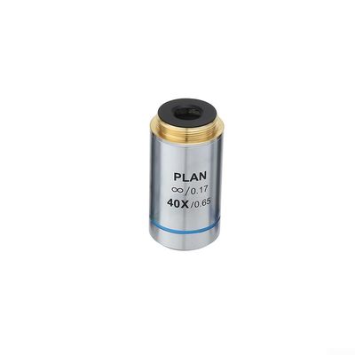 195 Type Microscope Objective Lens 4X 20X 40X 60X 100X Infinity Distance Achromatic Professional Objective Lenses RMS Thread Anti-Reflection Coating Microscope Accessories(40X)