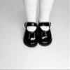 14.5" American Doll Shoes- Mary Jane Black,Red,White,Pink- Shiny Shoe (Shiny Black) view 2