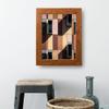 US Art Distressed Oak 20x20 Puzzle Frame 1.25" Inch Wide - Handmade American Picture Frames with Preinstalled Hangers and UV Blocking Plexiglass, 20x20 Frame view 2