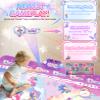 MUZREES Dance Mat, Bluetooth Dance Pad Toy with LED Lights, 2 Players Unicorn Dance Pad for Kids, Birthday Party Game Music Princess Gift Ideas for Girls 3-12 view 3