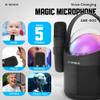 Audiobox Mini Karaoke Machine for Kids & Adults  2 Mics, Voice Effects & LED Lights, Birthday Gifts for Girls Boys Family Home Party view 4