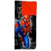 Marvel Spiderman Slumber Bag Set for Boys - Bundle of 54x56 Inches Spider-Man Sleeping Bag, Stickers, More | Spiderman Silk Touch Slumber Bag view 2
