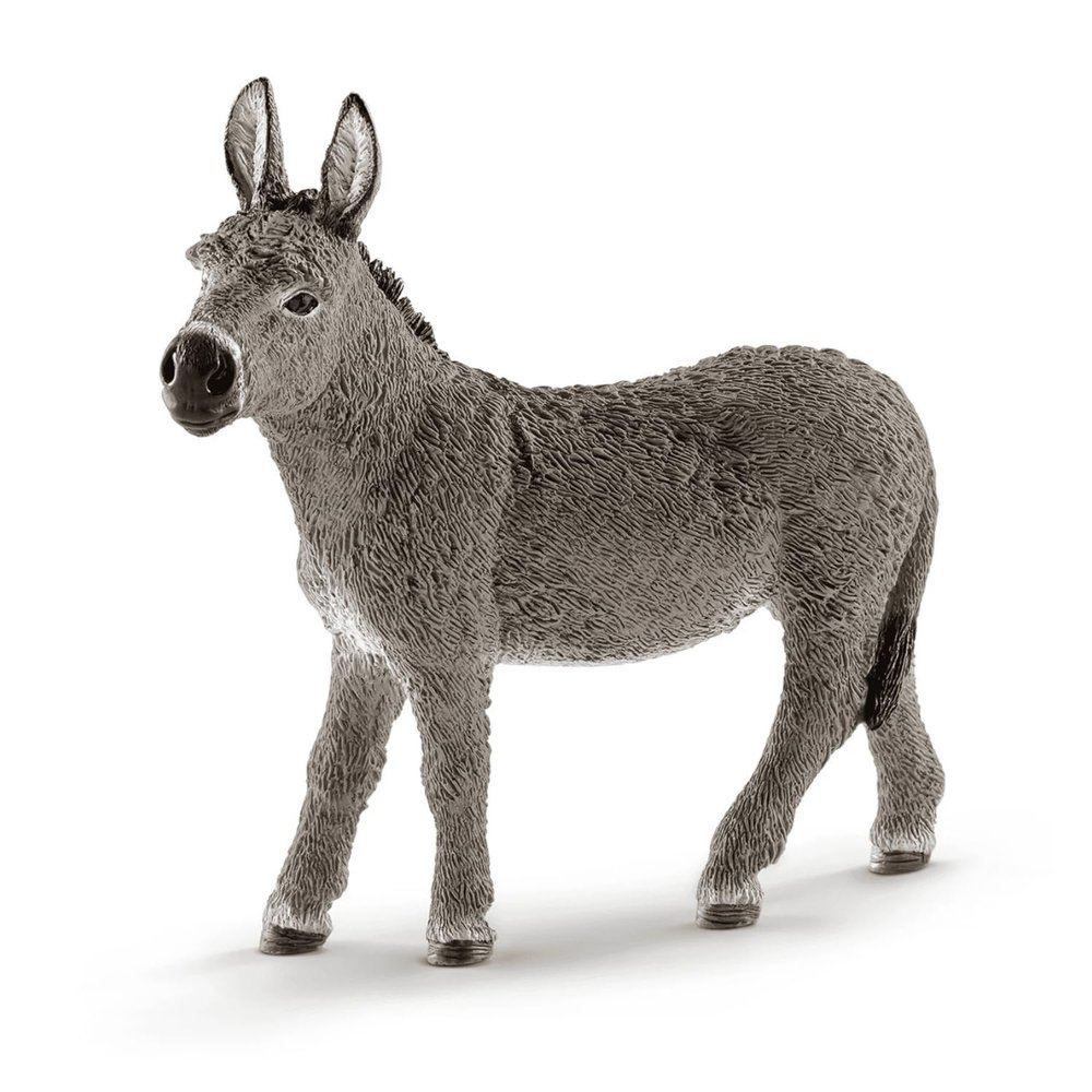 Farm World Donkey Toy Plastic Black & White - Pack of 5