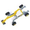1-50 Scale Menzi Muck M545 Walking Yellow with White Top Diecast Model Excavator view 1
