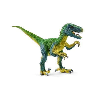 Dinosaurs Velociraptor Toy Plastic Blue & Green