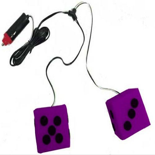 12 Volt Purple Lighted Dice
