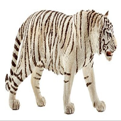 14731 Tiger Figurine, White