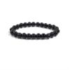 4/6/8/10mm Black Onyx Bracelet Men Natural Stone Bead Bracelet Women Yoga Handmade,Black 8mm,19cm view 1