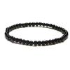 4mm Beads Strand Bracelet For Men Natural Tiger Eyes Obsidian Stone Yoga Accessories,White Howlite,19.5cm view 3