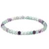 4/6/8/10mm Natural Fluorite Bracelet For Women Elastic Charm Bracelet For Men,Fluorite 8mm,19cm view 3