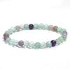 4/6/8/10mm Natural Fluorite Bracelet For Women Elastic Charm Bracelet For Men,Fluorite 8mm,19cm view 4