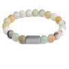 8mm Natural Stone Bracelet Stainless Steel Spacer Beaded Elastic Bracelet For Men,tiger Eye,19cm view 4