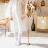 ToysCentral Basics Handmade Wooden Horse Stick Toy with Interactive Neighing Sounds, Yellow with Wheels view 3