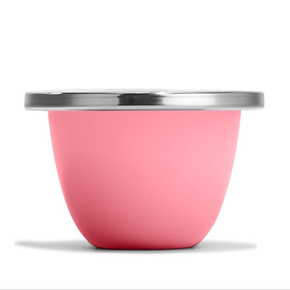 Hydro Flask Stainless Steel Kids Bowl- Dishwasher Safe, Stackable, Dinner Bowl in Dahlia Pink