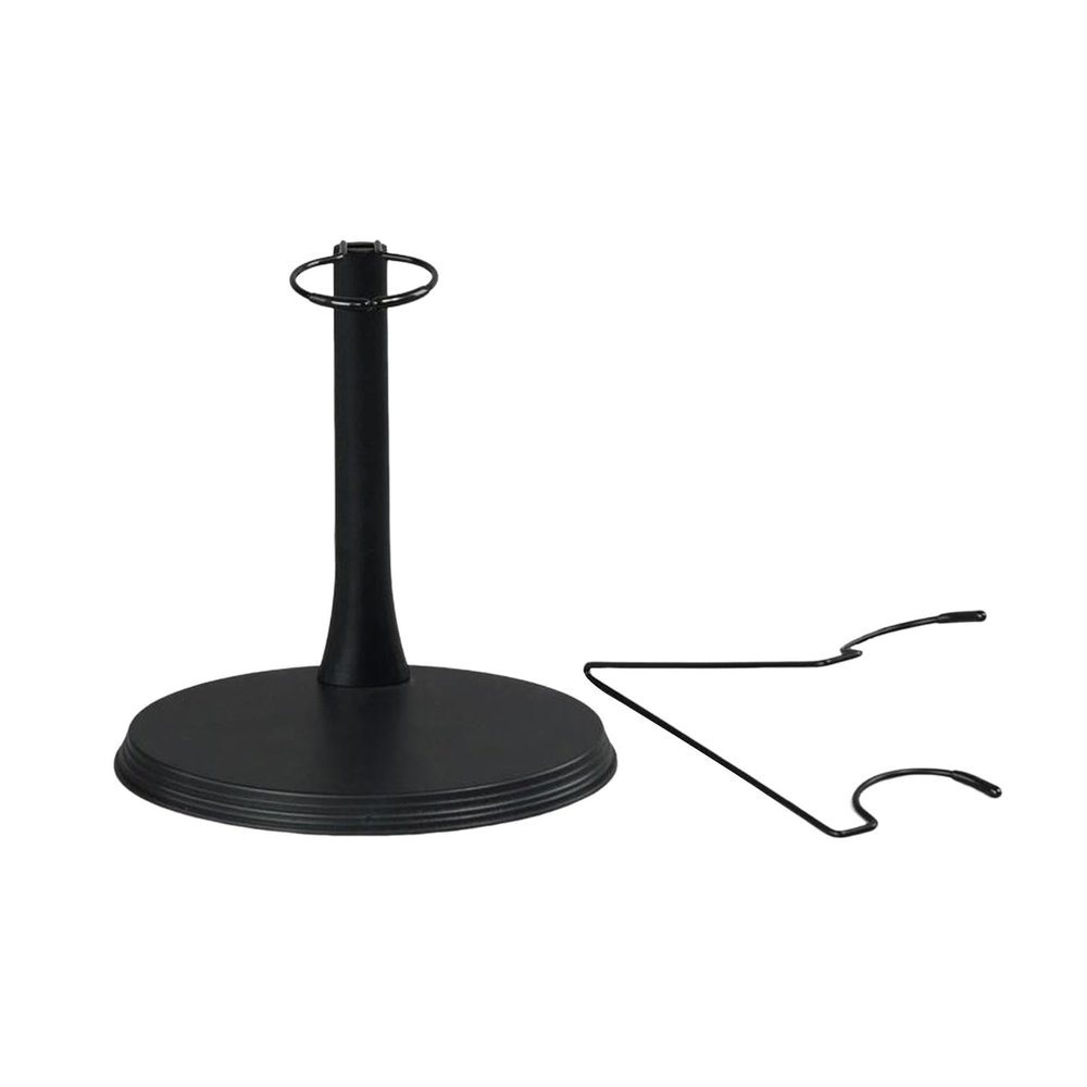 1/6 Scale Model Stand Round Base Holder Doll Accessory Figure Support Doll Figure Stand for Model Toy 12 Inch Action Figures, Black and Oval